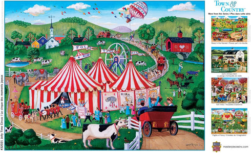 "MasterPieces 300 Piece EZ Grip Jigsaw Puzzle - Jolly Time Circus - 18"x24""