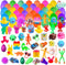 200 Pack Prefilled Easter Eggs with Mini Novelty Squishy Fidget Toys Inside