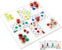 Ludo Drinking Game (Parcheesi) with 16 Shot Glasses, 2 Dice & Glass Game Board