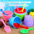30 Set 6 Summer (5.5 4.7 Inch) Didaey Beach Sand Buckets and Shovels, Include Sand Pail Bucket Colors with Castle