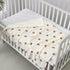 30''X40'' 75X100cm CREVENT Organic Muslin Cotton Baby Blanket for Newborns, Soft Mink Backing, Essential for Baby