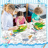 Set 3 45 32 Inch Funrous of Jumbo Giant Coloring Poster x Large Table Wall Size Coloring Sheets with Zoo Animal, Ocean