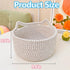 Thildani Closet Small Woven Cotton Rope Basket Empty Decorate Gift Cute Storage Organizing Dog Cat Pet Toy Box Baby