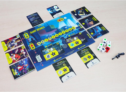 Fictions - Memoirs of a Gangster Board Game for 1-4 Players, Ages 14+, Cooperative Narrative Gameplay