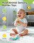 0-3-6-12 0-2-4-7-8-9 Jollybaby Soft Baby Rattles & Plush Rings Toy for Newborn Months, Sensory Developmental Hand