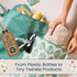 1-Pack Tiny Twinkle Mess Proof Wet Bags | Reusable Waterproof Wet Bags for Swimsuits | Baby Clothes | Travel & Diaper