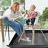 59x59 Inches Splat Mat for Under High Chair, Large Size Mess Mat Floor Protector, Corner Snap Design, No Splash