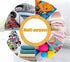 visesunny Collapsible Large Capacity Basket - Turtle Sea Star Shell Storage Hamper with Durable Cotton Handles