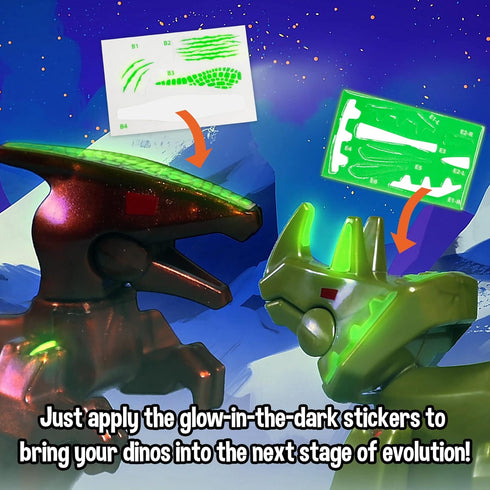 Pack Set 7 1 1 4 Zing Stikbot Glow in The Dark Dino Egg - of Glow in The Dark Eggs Each with Stikbot Dino and Sticker
