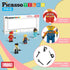 Picasso Toys Magnetic Action Figures, 4 Piece City Builder Character for Magnet Building Block Tiles Expansion Pack