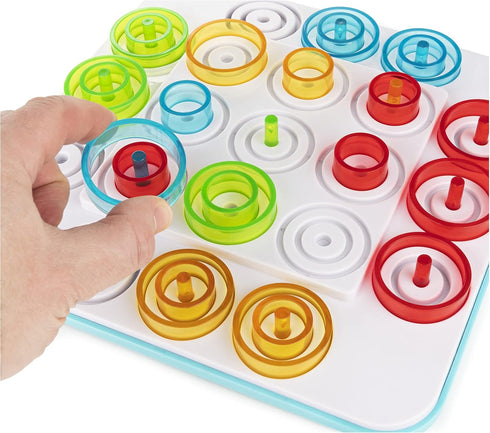Otrio Strategy-Based Board Game, for Adults, Families, and Kids Ages 8 and up, by Marbles Brain Store