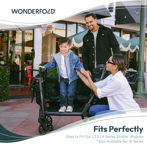L4 L4 32" 21.5" WONDERFOLD All Weather Mat Stroller Wagon Accessory Made from TPE to Protect Wagon from Dirt and Water