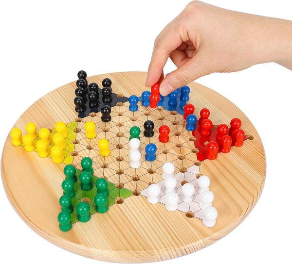 Gothink Chinese Checkers Board Game, 11.5 Inches Classic Game Board Set -