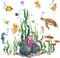 Amaonm Creative Cartoon Removable 3D Under The Sea World Wall Stickers, Colorful Seaweed Decal for Nursery