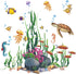 Amaonm Creative Cartoon Removable 3D Under The Sea World Wall Stickers, Colorful Seaweed Decal for Nursery
