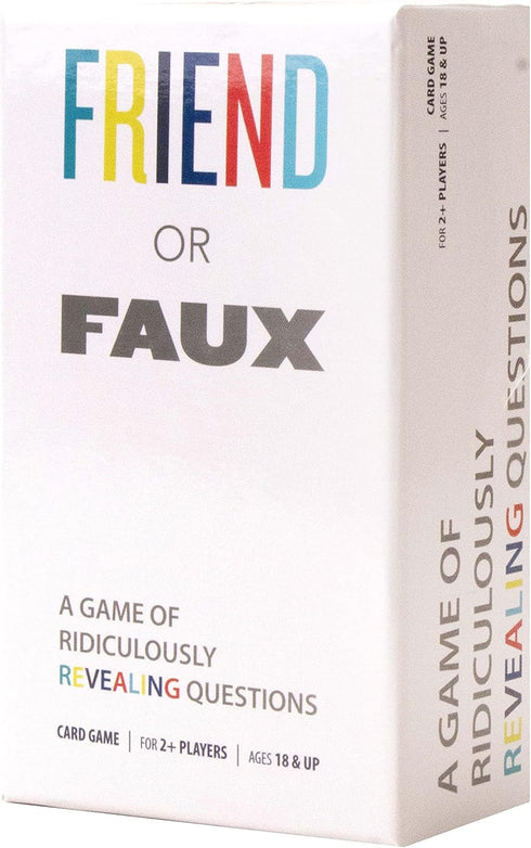 Games Adults Play Friend or Faux: A Game of Ridiculously Revealing Questions