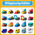 ZenBombs 12 3 Easter Eggs with Cars Inside - PCS Prefilled Easter Eggs with Pull-Back Toy Cars - Kids Easter Basket