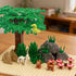 Set, BroTex Plants Tree Accessories Jungle - Botanical Parts Bricks Flower Leaf Forest Flower Plants Pieces Building