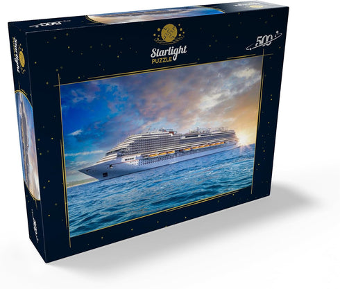 MyPuzzle Premium 500 Piece Jigsaw Puzzle - Cruise Ship in The Caribbean for Adults