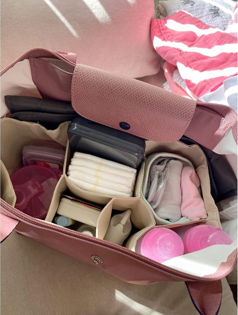 Comicfs Baby Diaper Bag Insert Organizer, Khaki, Dimensions: 12 X 6.4 X 8 Inch