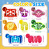 8 Pack Squeeze Fidget Toys for Kids,Squishy Sensory Tube with Maze Bead,Colorful Goo,Glitter Sequins,Stress Anxiety