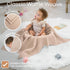 Set 100% Comfy Cubs Crib Sheet & Waffle Blanket - Muslin Cotton