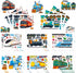 T-Antrix 24 Sheets Make A Train Stickers Make Your Own Stickers for Kids