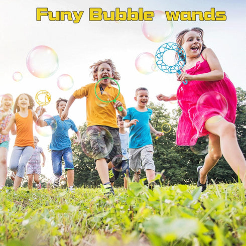 Bubble Wands Set - 32pcs Large Bubble Wand Toy Set for Kids Summer Outdoor Activity Party Birthday Fun