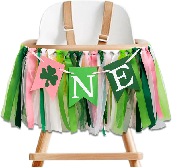 Lucky One High Chair Banner - St. Patrick's Day First Birthday Party