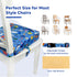 Toddler Booster Seat for Dining Table & Kitchen Chairs - Premium Foam with Non-Slip Bottom & Double Adjustable Straps