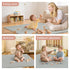 PapaMama Floor,1.3" 50"50" Tummy Baby Play Mat for Thick Elasti-Foam Playpen Mat for Time,Water Repellent Soft Coral