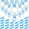 Tondiamo 48 Pieces Baby Pacifiers Party Favors with 24 Plastic Pacifiers and
