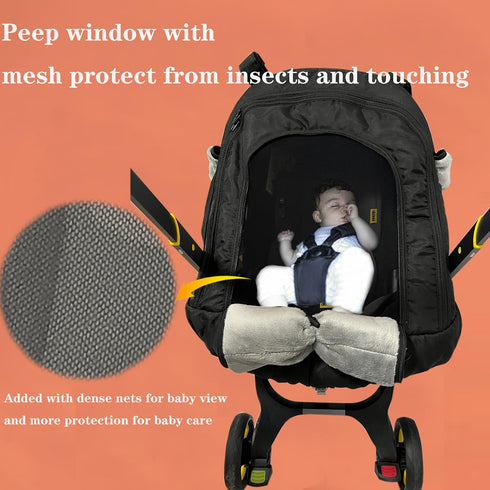Yazely Cozy Car Seat-Covers for Babies Winter - Heavy-Warm Baby Car Seat Cover for Boy Girl Cold Weather Shield