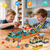 Set 6 7 8 9 10+, 762PCS City Fishing Boat Wharf Building - Floatable Sea Fishing Ship Building Block Kit with Speedboat