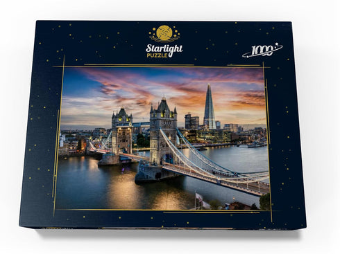 MyPuzzle Tower Bridge and Skyline of London - Premium 1000 Piece Jigsaw Puzzle for Adults