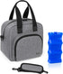Luxja Breastmilk Cooler Bag with an Ice Pack (Fits 6 Bottles, Up