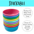 ECR4Kids My First Meal Pal Snack Bowls - BPA-Free, Dishwasher Safe, Stackable Bowls for Baby Feeding, 3-Pack, Berry