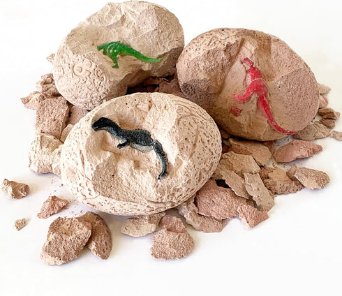ArtSkills Dinosaur Eggs Excavation Dig Kit, Mystery Box of 4 Dino Eggs - Collect All 12 Toy Dinosaurs