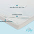 2-Inch 52x27x2 Gel-Infused Memory Foam Mattress Topper for Cribs and Toddler beds, with Added Ventilated Removable