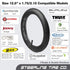 Premium 12.5'' x 1.75/2.25 Explosion Proof Front Inner Tire Tube for BOB Revolution Strollers, 2 Pack, Steerling Tire