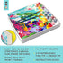 Bright Stripes Paint by Numbers Kit for Kids - Easy Canvas with Frame, Amazing Ocean Paint Kit