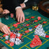 50 Set 16mm 6 Pieces Dice Standard Game Dices with Black White Red Acrylic Sided Colored Bulk Casino Dice for Casino