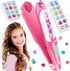 Vunrahsg 3 4 5 6 7 8-12 Hair Gem Stamper Kit Hair Accessories for Girls Toy Bling Hair Styling Tool Reusable Shining