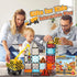 Magnetic Tiles Kids Construction Toys - Road Set with Magnet Crane for Boys Age 3-10, Building Blocks Expansion Pack