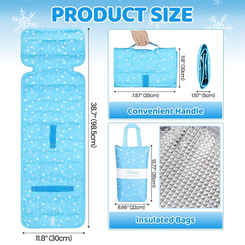 Summer Orzbow Car Seat Cooling Pad with Insulated Bag, Carseat Cooler Pad for Babies Toddler Kids Infant, Portable Baby