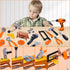 Set,MAGIC4U 50PCS Set 12 3-8 Kids Tool Toddler Tool with Electronic Toy Drill,Tape Measure Tool Equipements,Pretend