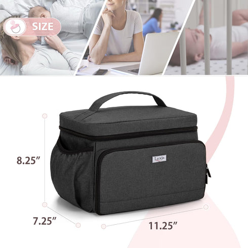 S1 S2, Luxja Breast Pump Bag Compatible with Spectra and Pumping Bag for Breast Pump and Extra Parts (Suitable for Home