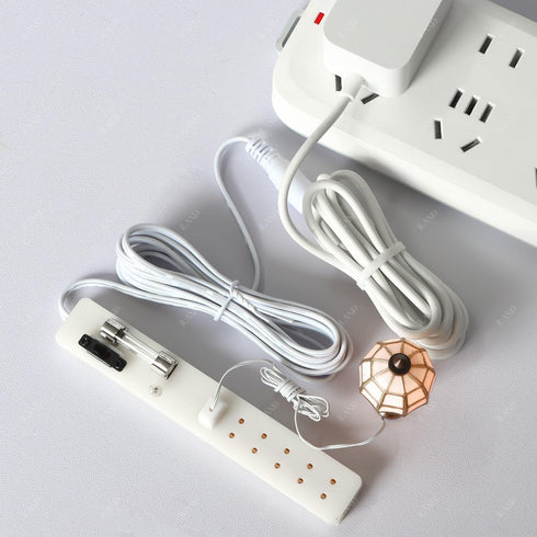 1:12 iLAND Scale Accessories of Dollhouse Lighting Power Strip & Adapter, Mini Doll House Accessories for Miniature