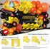 102pcs 18/12/10/5 Inch 2nd 3rd Construction Birthday Party Decorations Balloon Garland Arch Kit with Foil Excavator