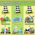 3-5 4-8 5-7, 3+ Magnetic Blocks-Build Mine Magnet World Panda Edition, Magnetic Tiles Building Blocks for Boys & Girls